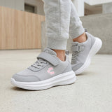TENIS CHARLY NIÑA 1065519004 TEXTIL GRIS/ROSA 18-21