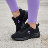 TENIS CHARLY MUJER 1043276004 TEXTIL NEGRO