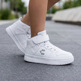 TENIS CHARLY NIÑO 1079433004 SIMIPIEL BLANCO 18-21