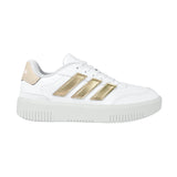 TENIS ADIDAS COURTBLOCK BOLD MUJER JI2203 SIMIPIEL BLANCO