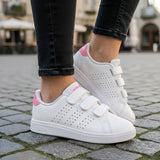 TENIS ADIDAS ADVANTAGE NIÑA ID1305 SIMIPIEL BLANCO 17-21