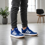 TENIS ADIDAS TENSAUR SPORT JOVEN JQ1855 SIMIPIEL AZUL 20-25
