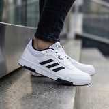 Tenis Adidas para joven, color simipiel blanco, corrida 22-25