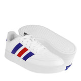 TENIS CABALLERO ADIDAS BREAKNET HP9424 SIMIPIEL BLANCO