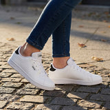 TENIS JOVEN ADIDAS URBAN COURT JQ2383 SIMIPIEL BLANCO 20-24