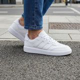 TENIS ADIDAS COURT BLOCK HOMBRE IF4031 SIMIPIEL BLANCO