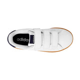TENIS ADIDAS ADVANTAGE NIÑO JI4194 SIMIPIEL BLANCO 17-21