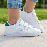 TENIS ADIDAS URBAN COURT NIÑO IE9019 SIMIPIEL BLANCO 17-21