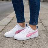 TENIS NIÑA PUMA RICKIE JR 38431128 SIMIPIEL BLANCO