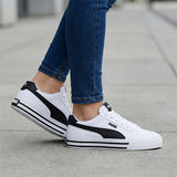 TENIS PUMA COURT CLASSIC VULC JOVEN 39655802 TEXTIL BCO 22-25