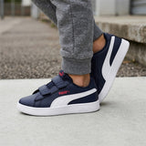 TENIS NIÑO PUMA RICKIE COURT 39425301 SIMI AZUL 17-21