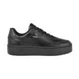 TENIS PUMA COURT LOW MUJER 40036802 SIMIPIEL NEGRO