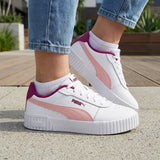 TENIS PUMA CARINA 2.0 MUJER 38618519 SIMIPIEL BLANCO