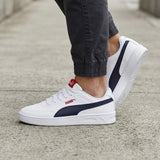 TENIS PUMA COURT LOW JOVEN 40375010 SIMIPIEL BCO 20-25