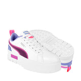 TENIS PUMA MAYZE GLITZY MUJER 38853501 SIMI BCO/MORADO