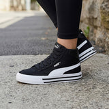 TENIS PUMA COURT CLASSIC MUJER 40336501 TEXTIL NEGRO