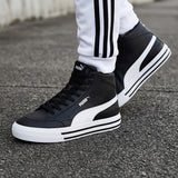 TENIS PUMA COURT CLASSIC HOMBRE 39748201 SIMIPIEL NEGRO
