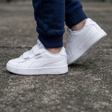 TENIS PUMA RICKIE CLASSIC NIÑO 39425308 SIMIPIEL BCO 17-21