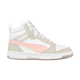 TENIS PUMA REBOUND JOY LOW JOVEN 39383104 SIMIPIEL BCO/GRIS 20-25