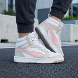 TENIS PUMA REBOUND JOY LOW JOVEN 39383104 SIMIPIEL BCO/GRIS 20-25