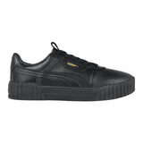 TENIS PUMA CARINA 3.0  MUJER 40072402 SIMIPIEL NEGRO