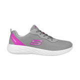 TENIS DAMA SKECHERS 30000LMXGYPK TEXTIL GRIS