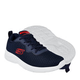 TENIS SKECHERS LITE-WEIGHT HOMBRE 894046NVRD TEXTIL AZUL