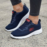 TENIS SKECHERS LITE-WEIGHT HOMBRE 894046NVRD TEXTIL AZUL