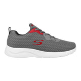 TENIS SKECHERS LITE-WEIGHT HOMBRE 894046GYRD TEXT GRIS