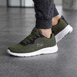 TENIS SKECHERS HOMBRE 894046OLV TEXTIL VERDE