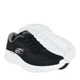 TENIS SKECHERS HOMBRE 232830BKW TEXTIL NEGRO