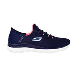 TENIS SKECHERS SLIP INS MUJER 150123NVPK TEXTIL AZUL
