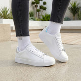 TENIS SKECHERS EDEN LX MUJER 185002WSL SIMIPIEL BLANCO