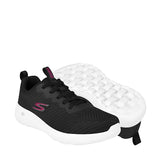 TENIS SKECHERS MUJER 2110007BKPK TEXTIL NEGRO