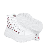TENIS SKECHERS FUNKY MUJER 155485WRPK TEXTIL BCO/ROSA/ROJO