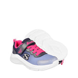 TENIS SKECHERS SWIFTERS CUTIE NIÑA 303579LNVHP TEX AZ/FIUSHA