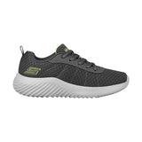 TENIS SKECHERS BOUNDER KAR NIÑO 403745LCHAR TEXT GRIS
