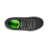 TENIS SKECHERS BOUNDER KAR NIÑO 403745LCHAR TEXT GRIS