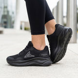 Tenis Pirma para mujer, color textil negro, corrida 23-26