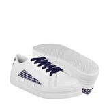 TENIS CASUALES PARA DAMA STYLO SH8806 SIMIPIEL BLANCO