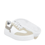 TENIS CASUALES DAMA STYLO 9192 SIMIPIEL BLANCO