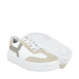 TENIS CASUALES DAMA STYLO 9192 SIMIPIEL BLANCO
