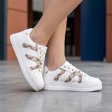 TENIS CASUALES STYLO MUJER 9439 SIMIPIEL BLANCO