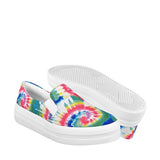 TENIS CASUALES PARA DAMA STYLO 7026 TEXTIL BLANCO ARCOIRIS