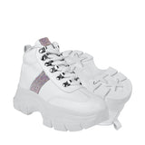 TENIS CASUALES DAMA STYLO 9338 SIMIPIEL BLANCO