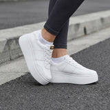 TENIS CASUALES STYLO MUJER 9403 SIMIPIEL BLANCO