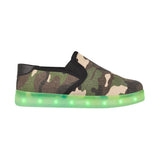 Tenis casuales Led Shoes para niño textil verde MSE6819