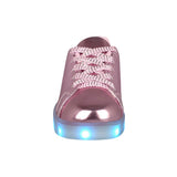 TENIS CASUALES PARA NIÑA LED AND WHEELS HG17376 ROSA