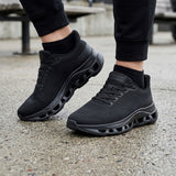 TENIS VIA URBANA HOMBRE CY-250152 TEXTIL NEGRO