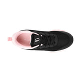 TENIS VIA URBANA MUJER CY-250148 TEXTIL NEGRO/ROSA